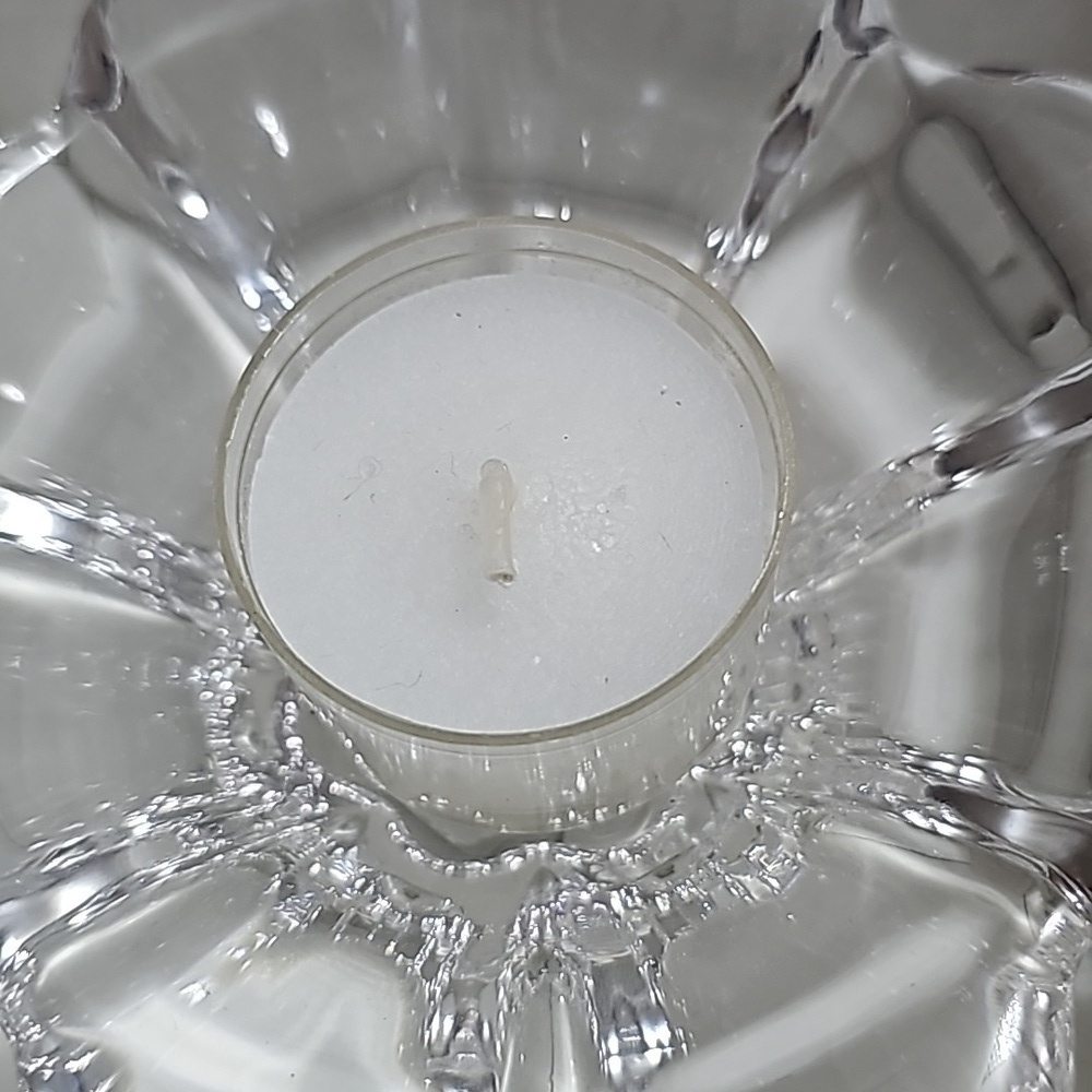 New Mikasa Zinnia Votive Tea Light Candle Holder Set of 2 Crystal Glass Elegant - Picture 2 of 6